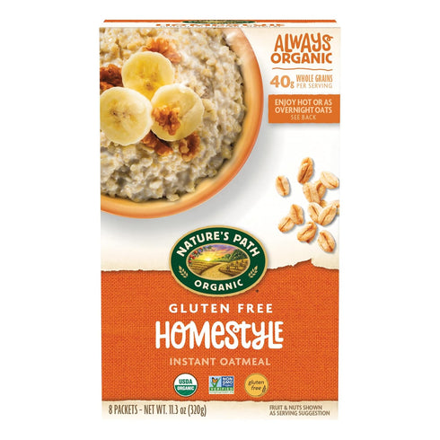 Nature's Path Organic Homestyle Instant Oatmeal, 11.3 oz (Pack of 6), Gluten