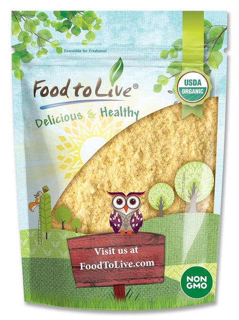 Food to Live Gluten Free Organic Chickpea Flour, 2 Pounds Non-GMO, Finely