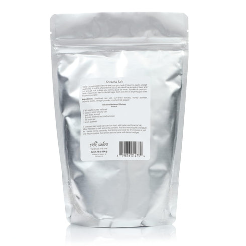 1lb s.a.l.t. sisters Sriracha Salt | All-Natural, Gluten Free, MSG Free, Non-GMO | Easily Dissolvable Spicy Blend
