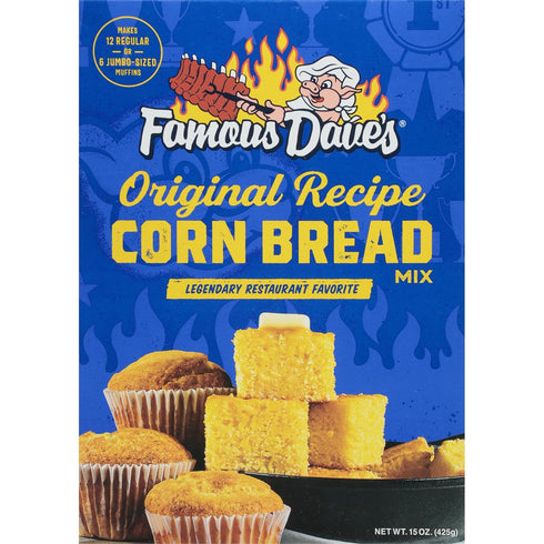 Famous Dave's - 1 pck Original Recipe Corn Bread Mix (15 oz.)