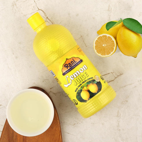 33.8oz (1Litre) Rani Lemon Juice Vegan ~ Gluten Free | NON-GMO | Kosher | No Colors | Indian Origin