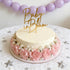 Wkeldr Baby in Bloom Gold Cake Topper,Acrylic Baby shower Cake Side Decorations, Gender Reveal Pregnancy