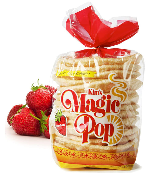 GENERIC Kim's Magic Pop Freshly Popped Rice Cakes | Strawberry Flavor | 12