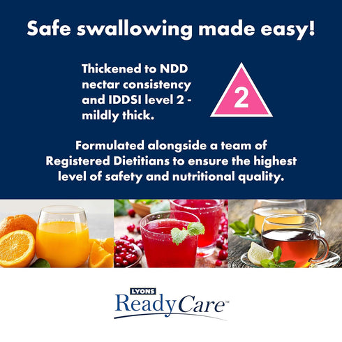2 46 oz (6 Pack) Lyons ReadyCare Thickened Orange Juice for Dysphagia & Swallowing Difficulty - Nectar Consistency