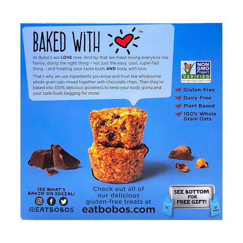 Bobo's Oat Bars 13 OZ Halloween Chocolate Chip Oat Bites