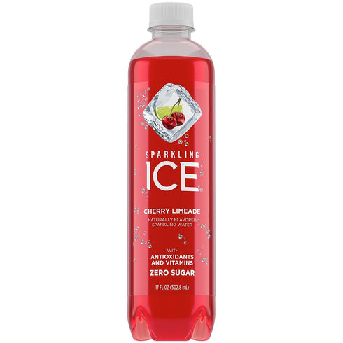 Sparkling ICE (Pack 12) (Pack 12) +Caffeine Strawberry Citrus Sparkling Water Of and , Cherry Limeade Sparkling Water