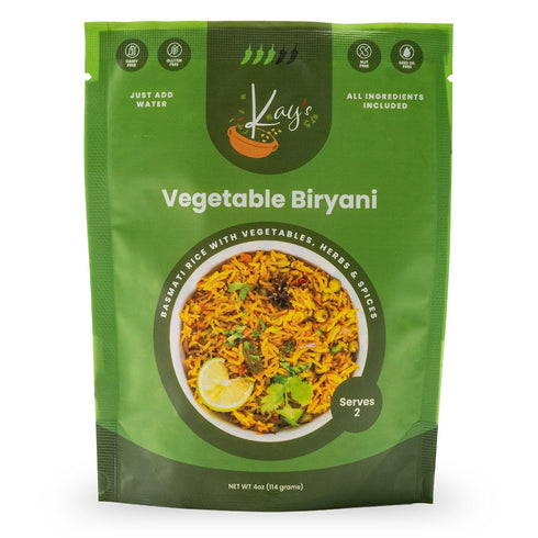 Kays Curries Vegetable Biryani Meal Kit with Premium Basmati Rice and Authentic