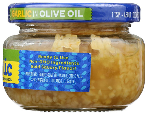 Spice World Garlic Minced in Extra Virgin Olive Oil