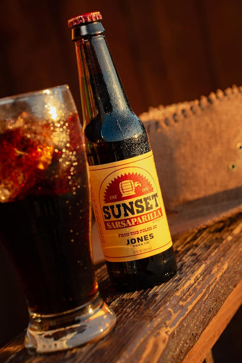 Sunset 12oz 4 Pack Fallout Sarsaparilla Jones Soda |