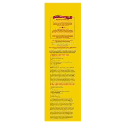 Robin Hood 2.5 Kilograms/5.51 Best for Cake & Pastry Flour Pounds {Imported from Canada}
