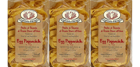 Rustichella D Abruzzo Pasta Pappardelle Egg, 8.8 oz 3-pack