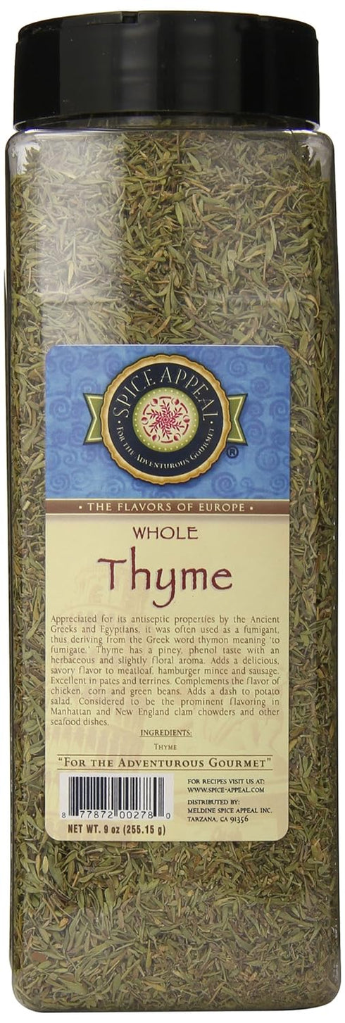 Spice Appeal Thyme, Whole, 9 Ounce