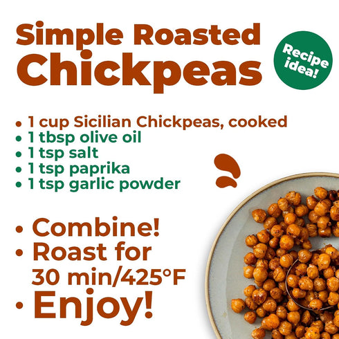 Del Colle 1.1 LB (500 Hummus, (Pack 1) Sicilian Chickpeas, g) Italian Ceci Garbanzo Beans. Perfect for Pasta, Soup