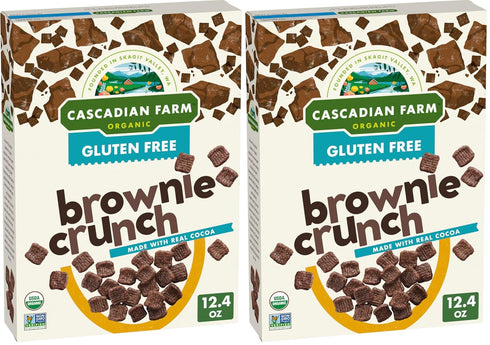 Cascadian Farm Organic Brownie Crunch Cereal, Gluten Free, Whole Grain and Made