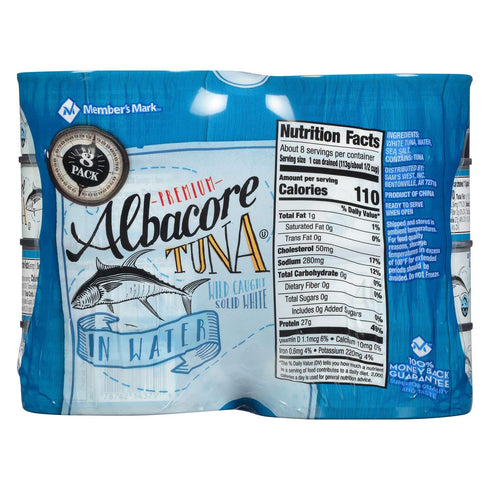 Daily Chef Albacore (5 8 Pack) Member's Mark Solid White Tuna Ounce ea.