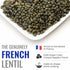 14.5 Oz Straight from France Genuinely French, Non GMO Certified French Green Lentils, All Natural Dry Lentils, Rich