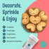 10 OCreme Sugar Crystals - Coarse Sugar for Cookie Decorating - Eye-Catching Sugar Crystals Coarse Sugar for Unique