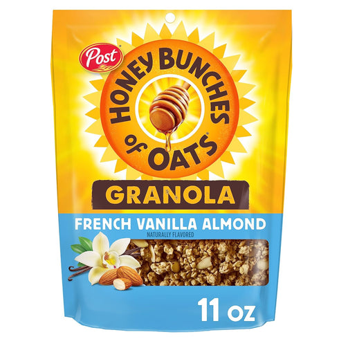 Honey Bunches of Oats French Vanilla Almond Granola Cereal, 11 oz Bag