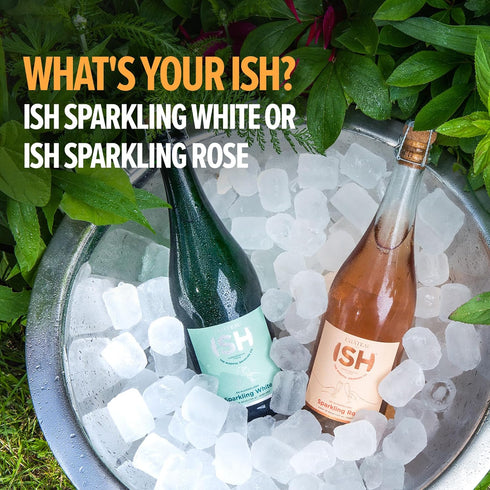 750 ml Chateau del ISH Sparkling Non Alcoholic Rose, Award Winning Non-Alcoholic Spirits, Gluten Free, Low Calorie
