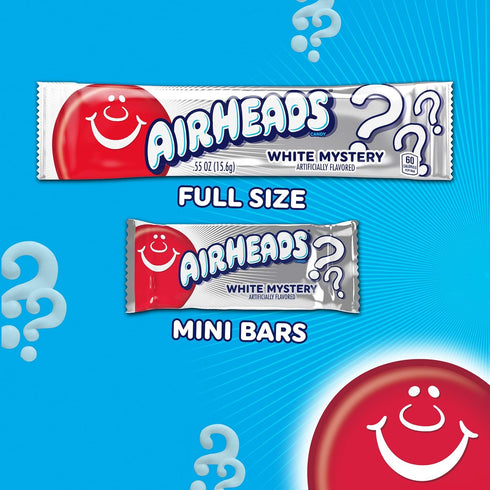 Pack, 5 Airheads Mini Candy Bars, Taffy Variety Individually Wrapped Bulk Candy, Six Assorted Fruit Flavors