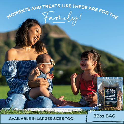 (2lb (pack 1)) Aloha Right Now Premium Mixed Arare Rice Crackers Mochi Crunch Japanese Hawaiian Style Asian Snack Mix