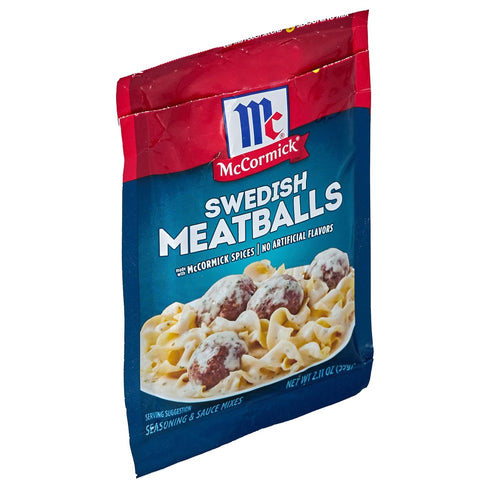McCormick Swedish Meatballs Seasoning & Sauce Mixes, 2.11 oz (Pack of 6)