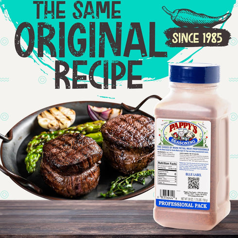 Pappy's Choice Seasonings - Less Salt. Perfect for bbq and smoked brisket, steak, beef, chicken, fajita, hogs, rib