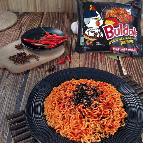 Samyang Packaged Noodles,4.94 oz,Original,5 Pack Buldak Hot Chicken Spicy Ramen Korea Instant