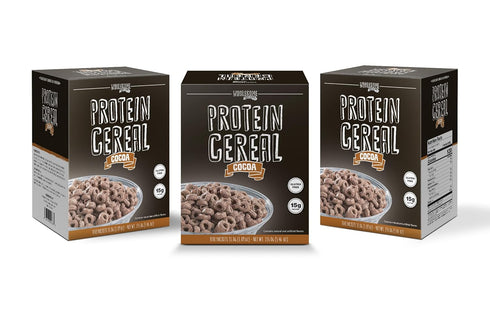 3 Pack Protein Cereal, Low Carb Cereal, High Protein Cereal, 15g Protein,