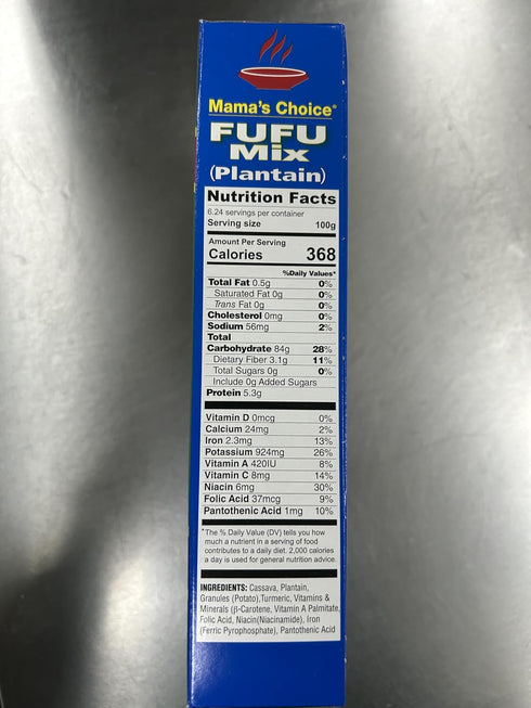 Generic 22 oz (624 Pack 3. Mamas Choice Fufu Mix (Plantain), Gluten Free, Enriched African Fufu Flour, Contains Real