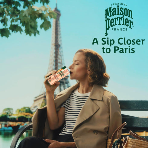 11.15 Oz 8 Count, 3 Pack Maison Perrier Forever Peach Flavored Sparkling Water, Fl Cans