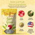24 Count True Honey Apple Green Tea Bags - Honey Crystals Blended in Every Sachet - Young Hyson Green Tea with Apple