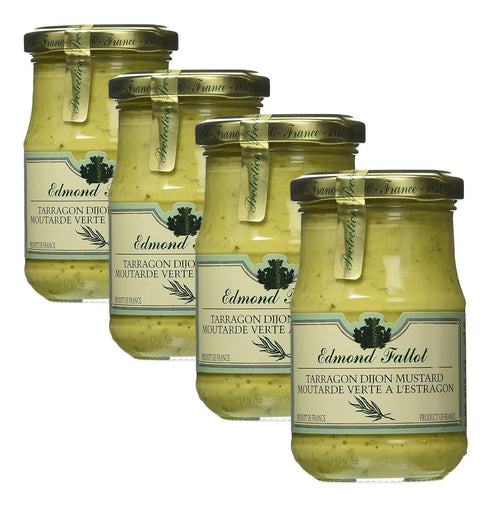 Edmond Fallot Tarragon Dijon Mustard 7.4 Ounce (Pack of 4)
