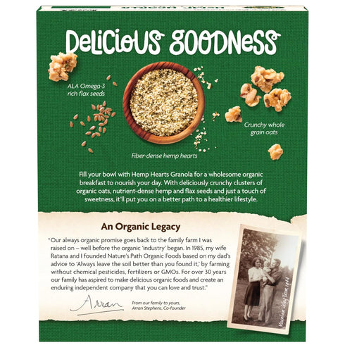 11.5 (Pack 1) Nature's Path Organic Hemp Hearts Granola, Ounce