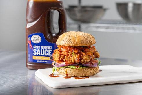 0.5 Sauce Craft Spicy Teriyaki Sauce, Bold Umami Heat with a Hint of Sweetness, Perfect for Grilling, Glazing