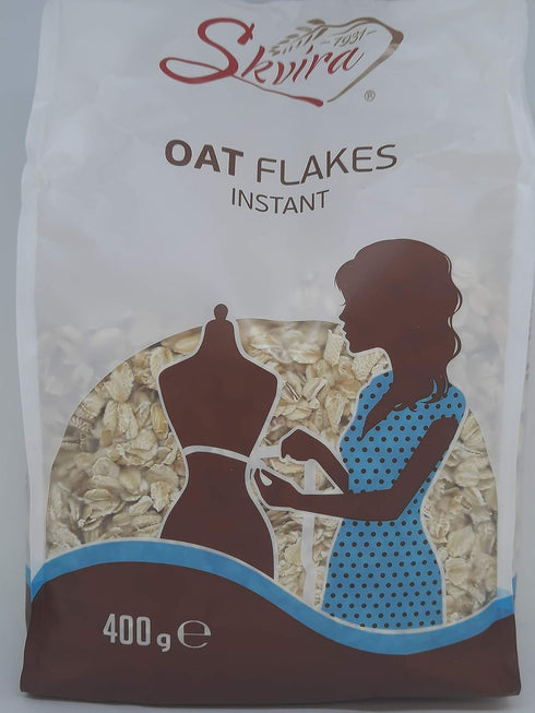 400 14.12 OZ (6 Pack) Skvira Oat Flakes Instant GMO Free No Added Sugar Halal Certificate gr /