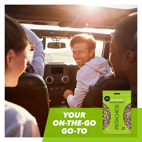 Wonderful Pistachios No Shells, Roasted & Salted Nuts, 6 Ounce Resealable Bag, Gluten Free