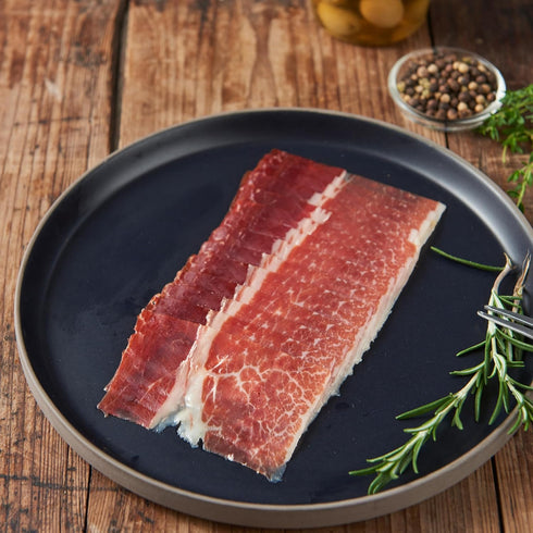 (2 oz). Iberico de Bellota Ham Sliced by Hand GLUTEN FREE by Fermin