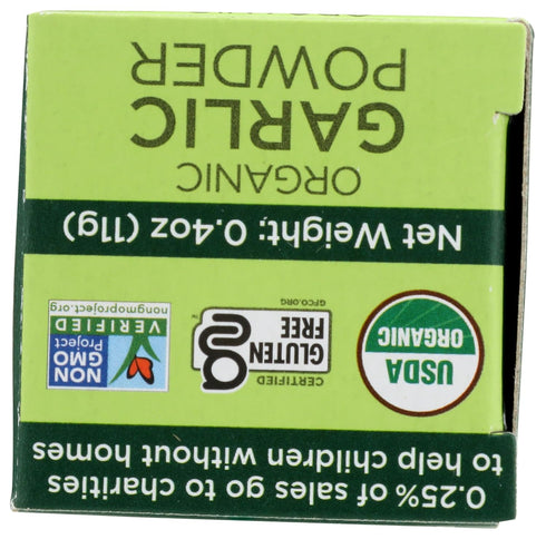SPICELY 0.4 OZ Organic Garlic Powder