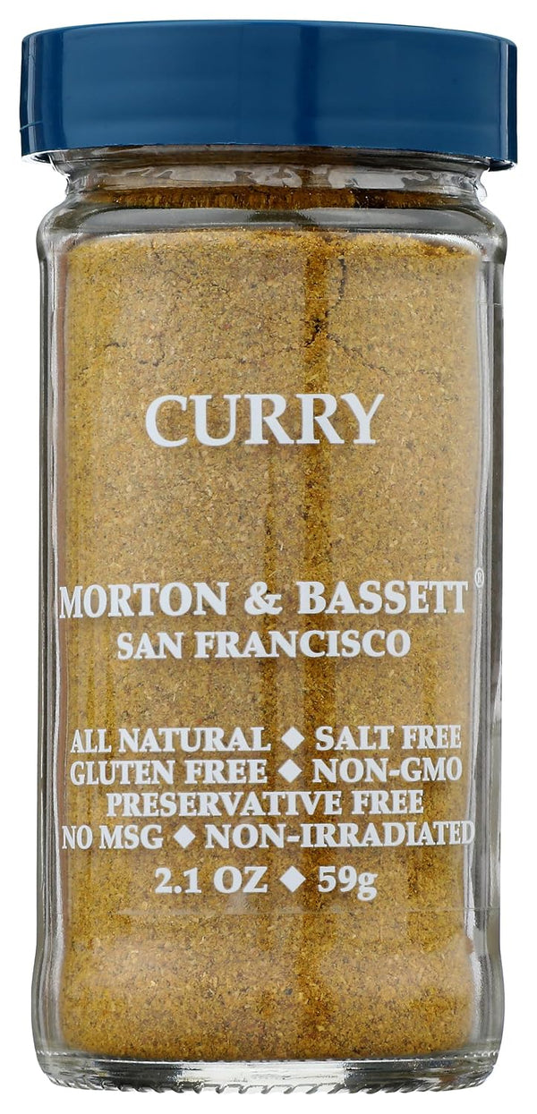 Morton & Bassett Curry Powder, 2.3 oz Non-GMO, Salt-Free, Bold and Flavorful