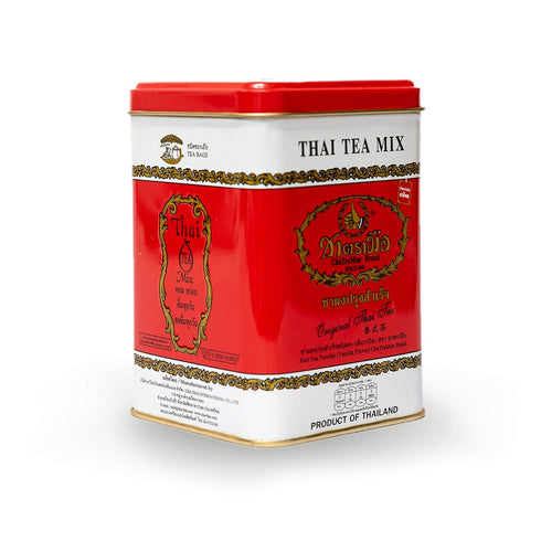 50 Number One Original Thai Tea Mix ChaTraMue Thai Tea for Boba Tea, Hot Tea, Iced Tea (Red Label Tea Bags)