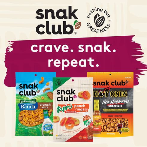 2.5 oz 6 Pack Snak Club Coconutty Cashews, Kettle Cooked Fancy Cashews with Toasted Coconut, Gluten-Free and Kosher