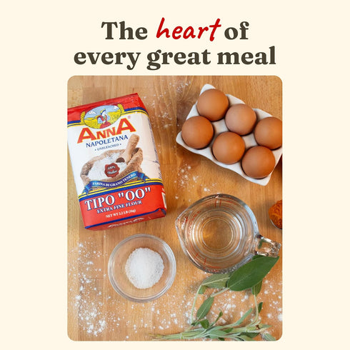 00 11 Lbs., Cento Anna Tipo Flour, Extra Fine, Unbleached, Soft Wheat Flour, Perfect for Pizza Crust, Pasta & Bread