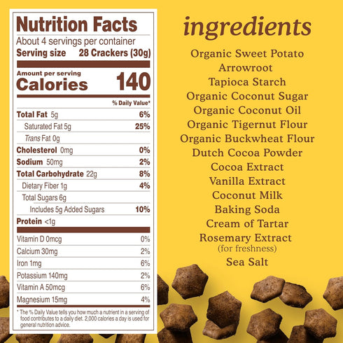 Mmms 4 oz (Pack 1) Simple Mills Sweet Cocoa Blast Bite Sized Baked Sweet Snack Gluten Free Cookies