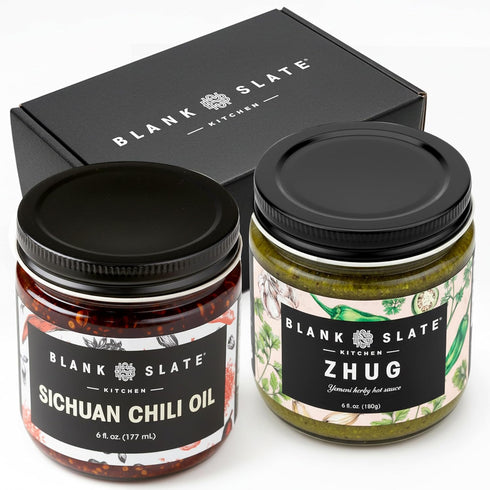 Blank Slate Kitchen Gourmet Hot Sauce Gift Box - Spicy Sampler Set: