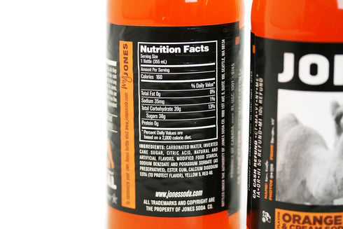 Refreshing Jones Soda Orange Cream Flavor
