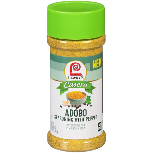 Lawry's Casero Adobo Seasoning with Pepper, 14.37 oz (Pack of 12)