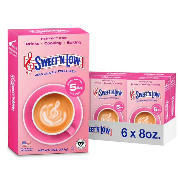 Sweet'N Low Zero-Calorie Sweetener, Contains Saccharin, Sugar Substitute, Keto, Vegan, Gluten-Free, Great