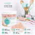 (2mm, 32 Oz) O'Creme Pink-Ivory Edible Sugar Pearls Cake Decorating Supplies for Bakers: Cookie, Cupcake & Icing