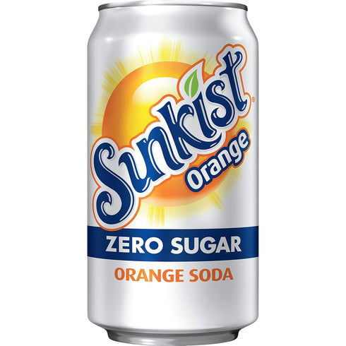 12 oz. 12 Pack Pack 2 Sunkist Zero Sugar Orange Soda | fl. Cans | |